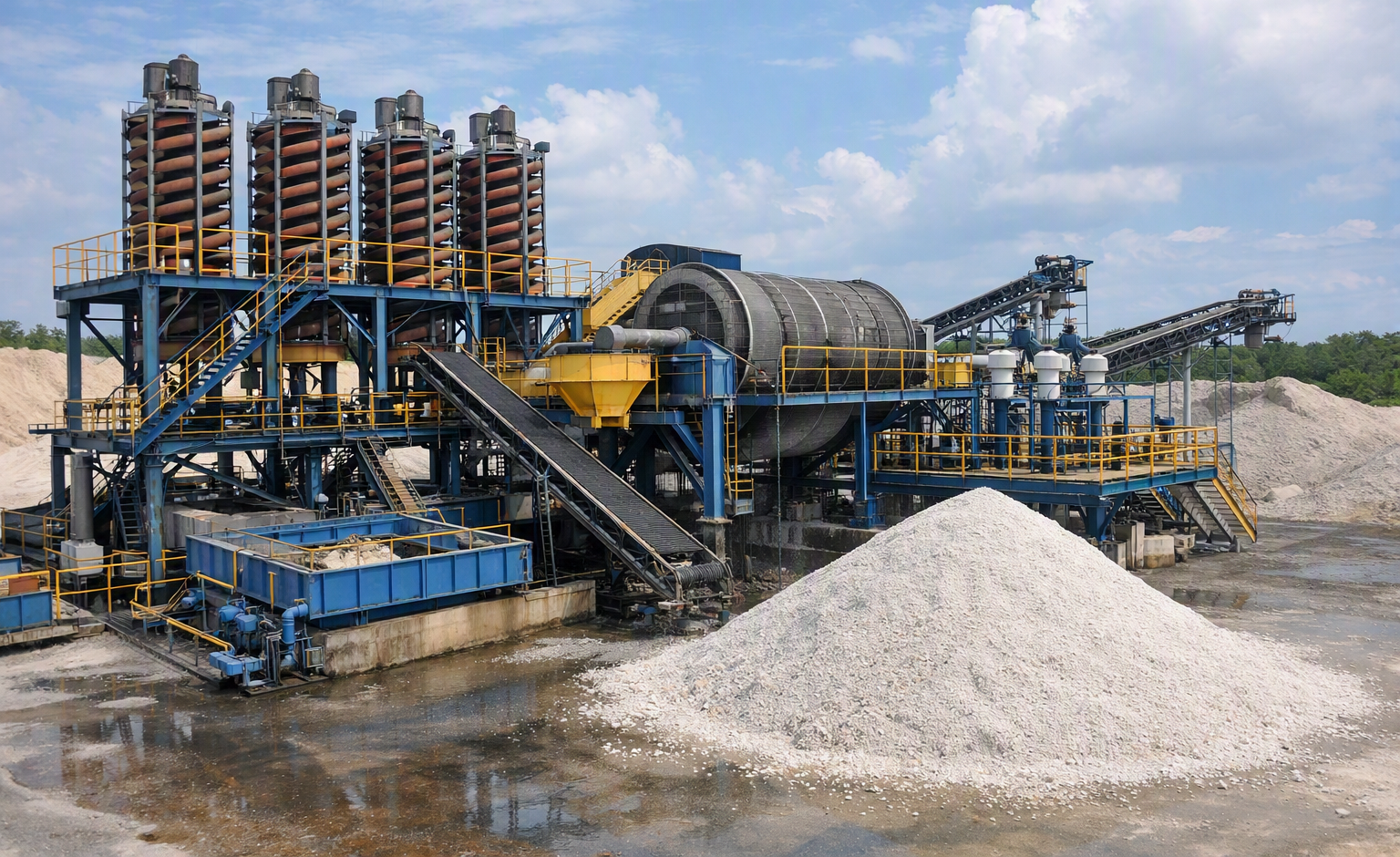 Silica processing plant operated by GECMS